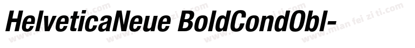 HelveticaNeue BoldCondObl字体转换